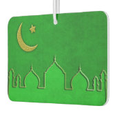 Green Gold Mosque Moon Star Luchtverfrisser (Links)