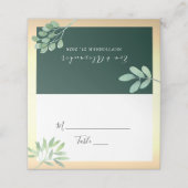 Green Gold Place Card Plaatskaartje (Buitenkant ongevouwen)