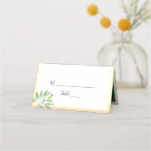 Green Gold Place Card Plaatskaartje (Voorkant)