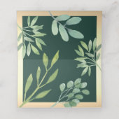 Green Gold Place Card Plaatskaartje (Binnenkant ongevouwen)
