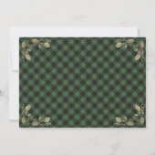 Green Gold Pset-kerstfeestdag Kaart (Achterkant)