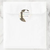 Green & Gold Quinceañera Custom Round Sticker (Tas)