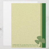 Green & Gold Shamrock Briefhoofd Sjabloon (Voorkant / Achterkant)