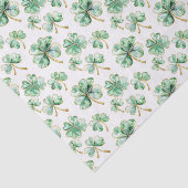 Green Gold Shamrock St. Patrick's Day Tissuepapier (Detail)