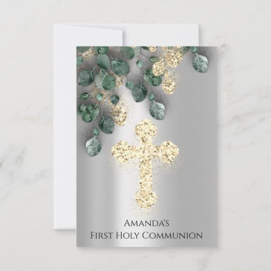 Green Gold Silver First Heilige Communistische Kru Kaart (Achterkant)