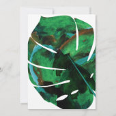 Green, Gold Tropical Hawaii Vijf-0 50th Birthday Kaart (Achterkant)