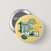 Green & Gold Voetbalmoeder Ronde Button 5,7 Cm (Voorkant /achterkant)