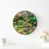 Green Gold Wall Art Dream Grote Klok (Huis)