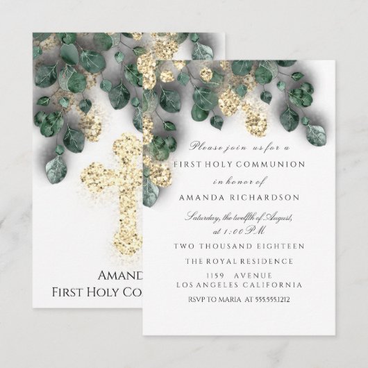 Green Gold White First Heilige Communistische Krui Kaart (Voorkant / Achterkant)