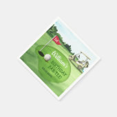 Green Golf 1e Verjaardag Par-t-shirt Servet (Hoek)