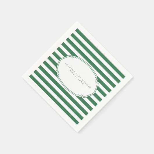 Green golf baby shower servet (Hoek)