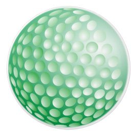 Green Golf Ball Design Keramische Knop