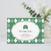 Green golf bedankkaart (Staand voorkant)