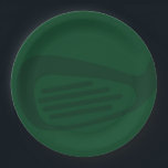Green Golf Birthday Party Plates Papieren Bordje<br><div class="desc">Golf Theme Party Plates | Green Golf Birthday Party Plates | Golf Party Tableware | Golf Theme Birthday Decorations Complete your golf-themed celebration with these stylish golf party plates. Designed with a rich green background and a subtle golf club illustration, these plates add a fun yet elegant touch to your...</div>