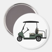 Green Golf Cart Magneet (Voorkant / Achterkant)