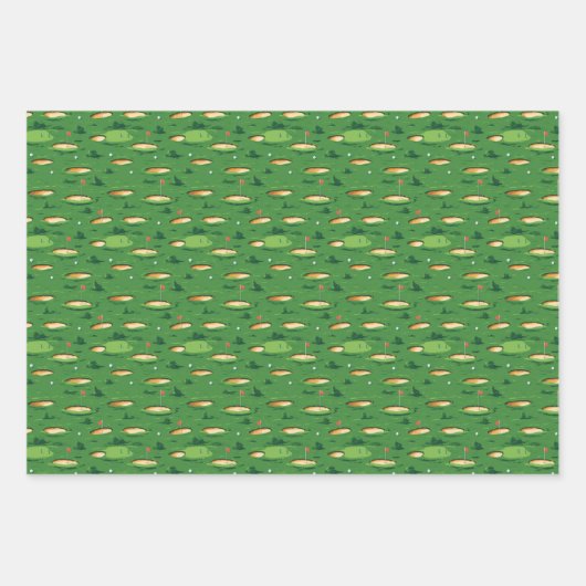 Green Golf Course Inpakpapier Vel (Voorkant 2)