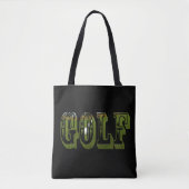 Green Golf Dimensional Afbeelding Logo, Tote Bag (Voorkant)