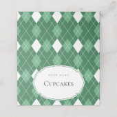 Green Golf Gevouwen Voedsel Menu Kaart (Buitenkant ongevouwen)