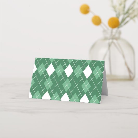 Green Golf Gevouwen Voedsel Menu Kaart (Achterkant)