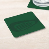 Green Golf Paper Coaster Kartonnen Onderzetters (Schuin)