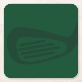 Green Golf Paper Coaster Kartonnen Onderzetters