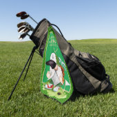 Green Golfing Gnome Golfhanddoek (Groen)