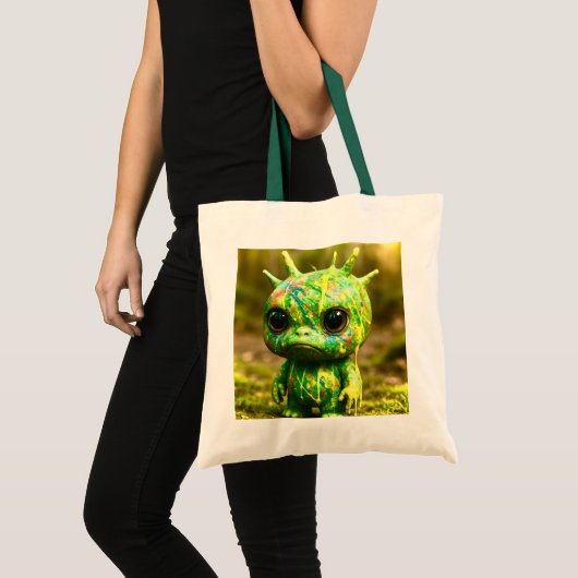 Green Goo Monster – griezelige Schattigee canvaspr Tote Bag (Voorkant (product))