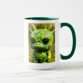 Green Goo Monster – griezelige Schattigee print Mok