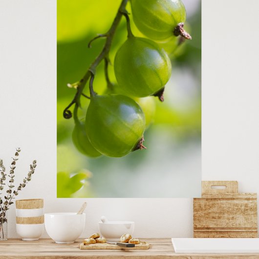 Green Gooseberries CC0208 Wake Up Poster (Keuken)