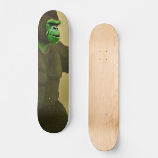 Green Gorilla Persoonlijk Skateboard (Voorkant)