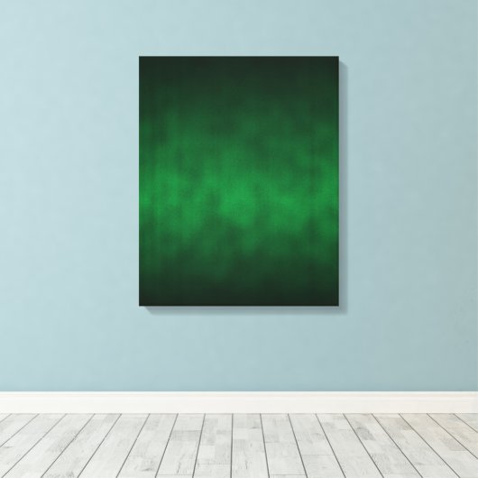 Green Gothic Ombre Background Art Canvas Afdruk (Insitu (Houten vloer))
