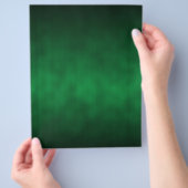 Green Gothic Ombre Background Art Flyer (Hand)