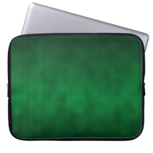Green Gothic Ombre Background Art Laptop Sleeve