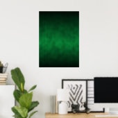 Green Gothic Ombre Background Art Poster (Thuiskantoor)