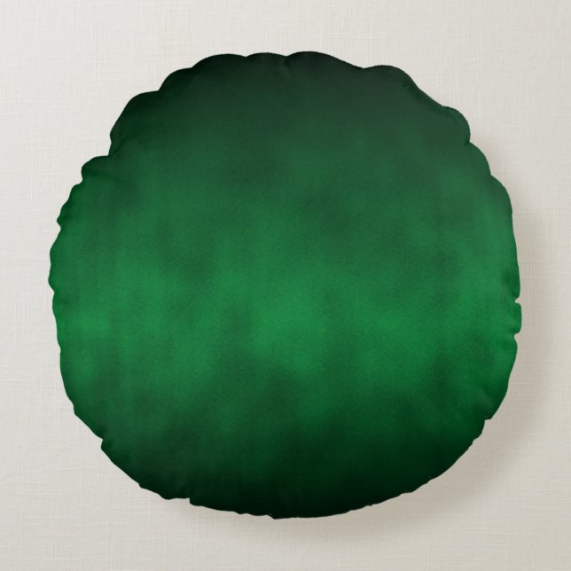 Green Gothic Ombre Background Art Rond Kussen (Voorkant)