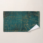 Green Gothic Star Map Bad Handdoek (Handdoek)