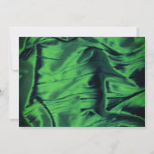 Green | Gouden Elegant Floral Mardi Gras Partij Kaart (Achterkant)