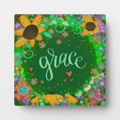 Green Grace Inspirerend Bloemen  Fotoplaat (Voorkant)