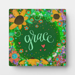 Green Grace Inspirerend Bloemen  Fotoplaat
