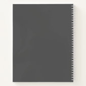 Green Gradient Heart Circles – Dark Grey Minimal Notitieboek (Achterkant)