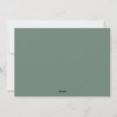 Green Gradient Minimalist Holiday Christmas Kaart (Achterkant)