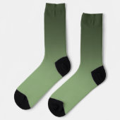 Green Gradient Ombré Crew Sokken (Links)