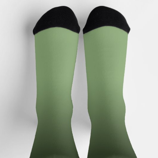 Green Gradient Ombré Crew Sokken (Top)