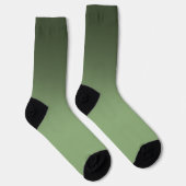 Green Gradient Ombré Crew Sokken (Rechts)