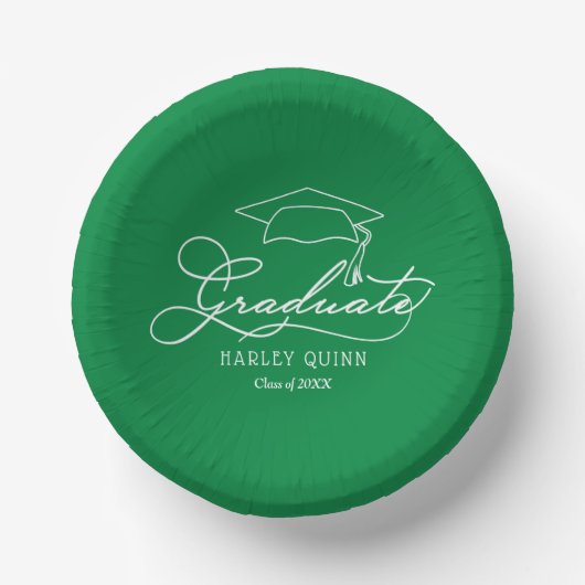 Green Graduation Party Papieren Kommen (Voorkant)