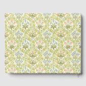 Green grandmillenial floral pattern classic gastenboek (Achterkant)
