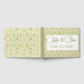 Green grandmillenial floral pattern classic gastenboek (Volledig)