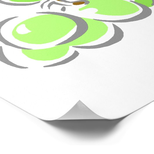 Green Grapes Bunch Poster (Hoek)