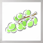 Green Grapes Bunch Poster (Voorkant)