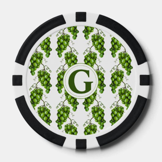 Green Grapes Poker Chip (Voorkant)